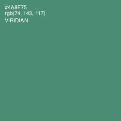 #4A8F75 - Viridian Color Image