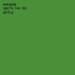 #4A9038 - Apple Color Image