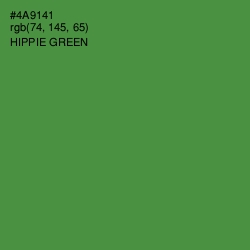 #4A9141 - Hippie Green Color Image