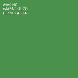 #4A914C - Hippie Green Color Image