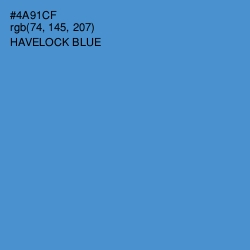 #4A91CF - Havelock Blue Color Image