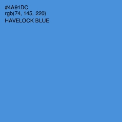 #4A91DC - Havelock Blue Color Image