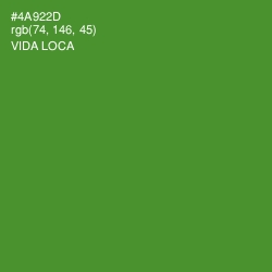 #4A922D - Vida Loca Color Image