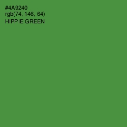 #4A9240 - Hippie Green Color Image