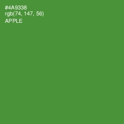 #4A9338 - Apple Color Image