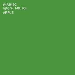 #4A943C - Apple Color Image