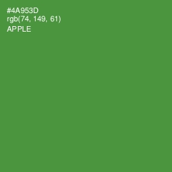 #4A953D - Apple Color Image