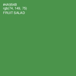 #4A954B - Fruit Salad Color Image