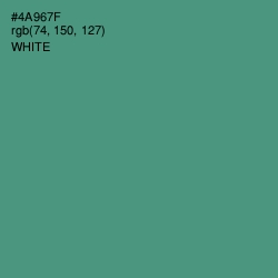 #4A967F - Viridian Color Image