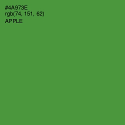 #4A973E - Apple Color Image