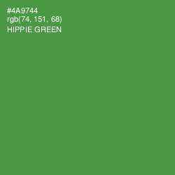 #4A9744 - Hippie Green Color Image