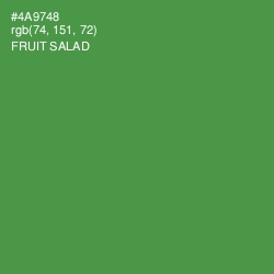 #4A9748 - Fruit Salad Color Image