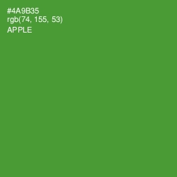 #4A9B35 - Apple Color Image