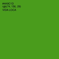 #4A9C1D - Vida Loca Color Image