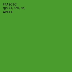 #4A9C2C - Apple Color Image