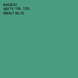 #4A9C81 - Smalt Blue Color Image