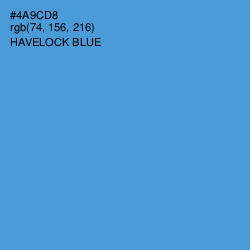 #4A9CD8 - Havelock Blue Color Image
