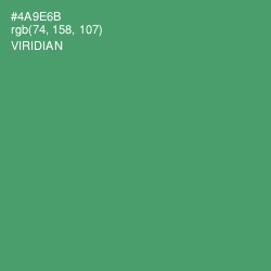 #4A9E6B - Viridian Color Image