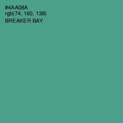 #4AA08A - Breaker Bay Color Image