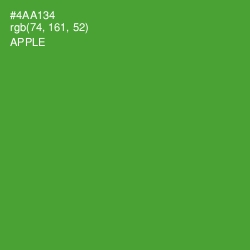 #4AA134 - Apple Color Image