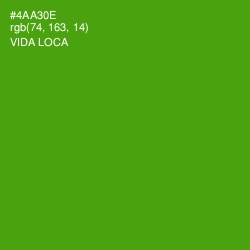 #4AA30E - Vida Loca Color Image