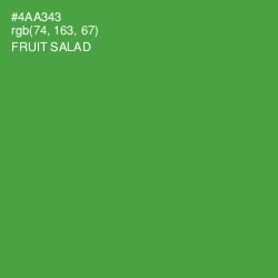 #4AA343 - Fruit Salad Color Image