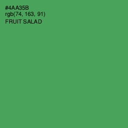 #4AA35B - Fruit Salad Color Image