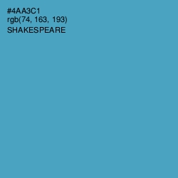 #4AA3C1 - Shakespeare Color Image