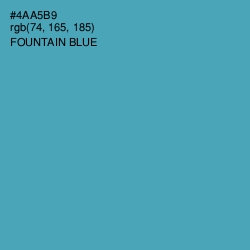 #4AA5B9 - Fountain Blue Color Image