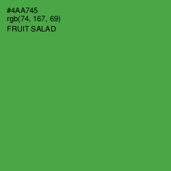 #4AA745 - Fruit Salad Color Image