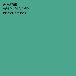 #4AA78E - Breaker Bay Color Image