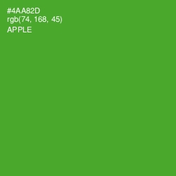 #4AA82D - Apple Color Image