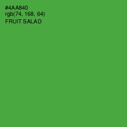 #4AA840 - Fruit Salad Color Image