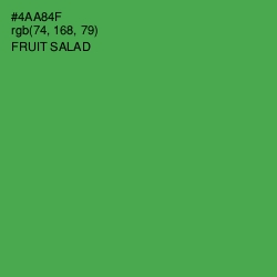 #4AA84F - Fruit Salad Color Image