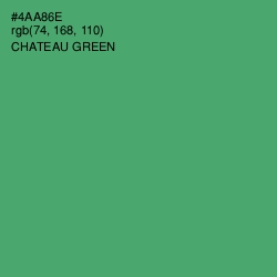 #4AA86E - Chateau Green Color Image