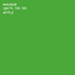 #4AA938 - Apple Color Image