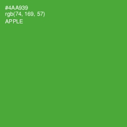 #4AA939 - Apple Color Image