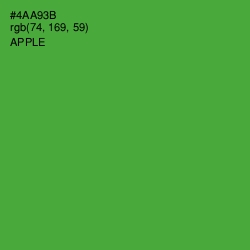 #4AA93B - Apple Color Image