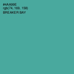 #4AA99E - Breaker Bay Color Image