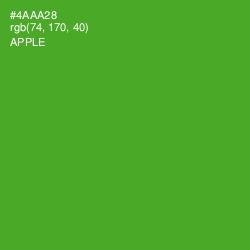 #4AAA28 - Apple Color Image