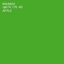#4AAA2A - Apple Color Image