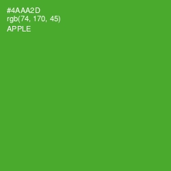 #4AAA2D - Apple Color Image