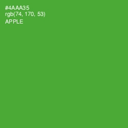 #4AAA35 - Apple Color Image