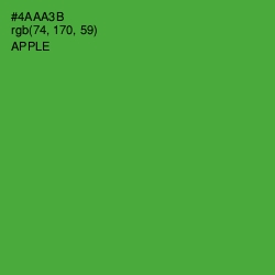 #4AAA3B - Apple Color Image