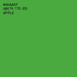 #4AAA3F - Apple Color Image