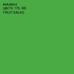 #4AAA44 - Fruit Salad Color Image