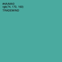 #4AAAA0 - Tradewind Color Image