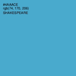 #4AAACE - Shakespeare Color Image