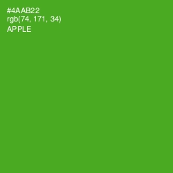 #4AAB22 - Apple Color Image