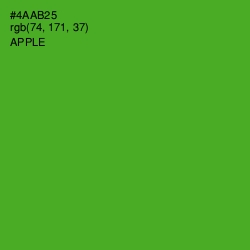 #4AAB25 - Apple Color Image